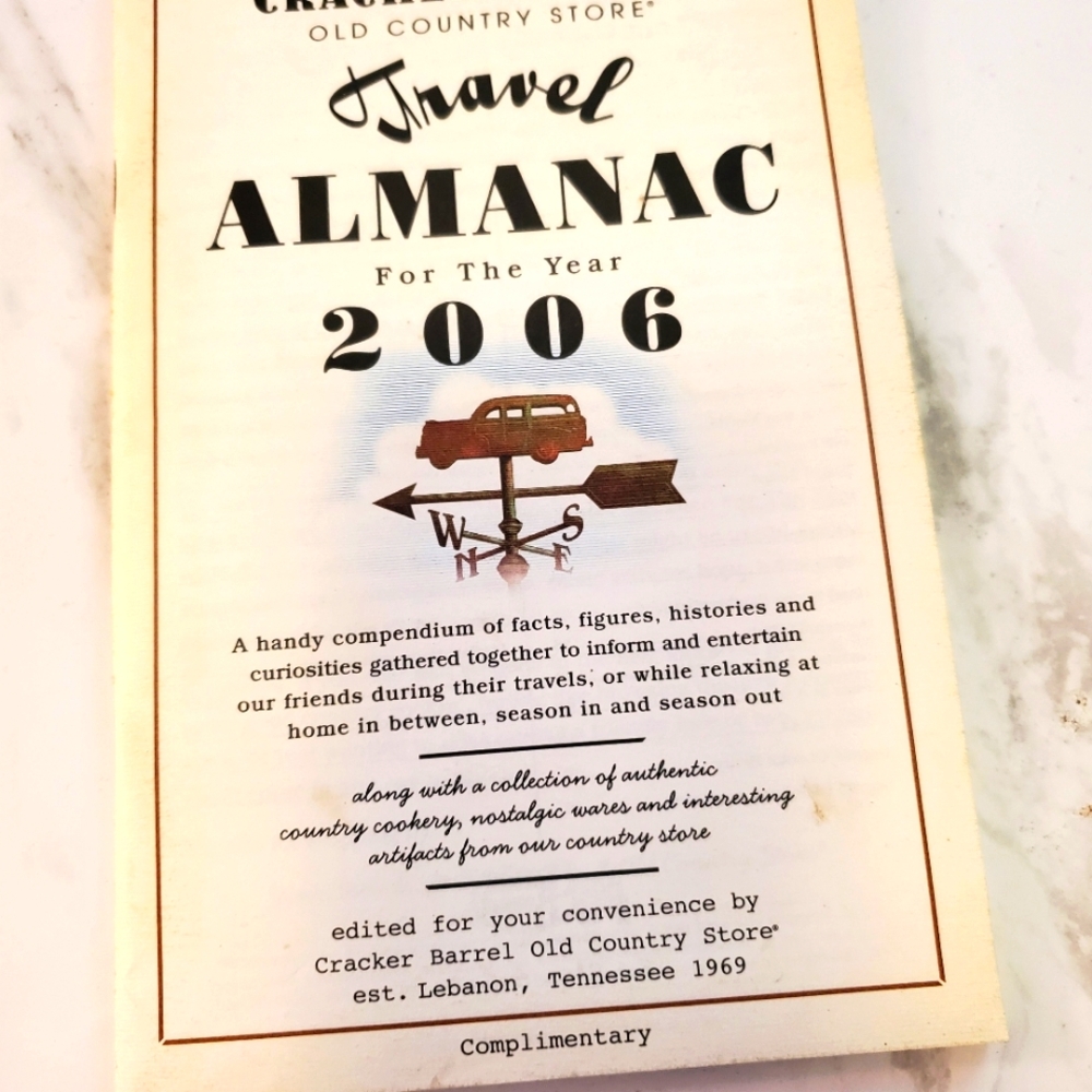 2006 Cracker Barrel Almanac NEW CONDITION